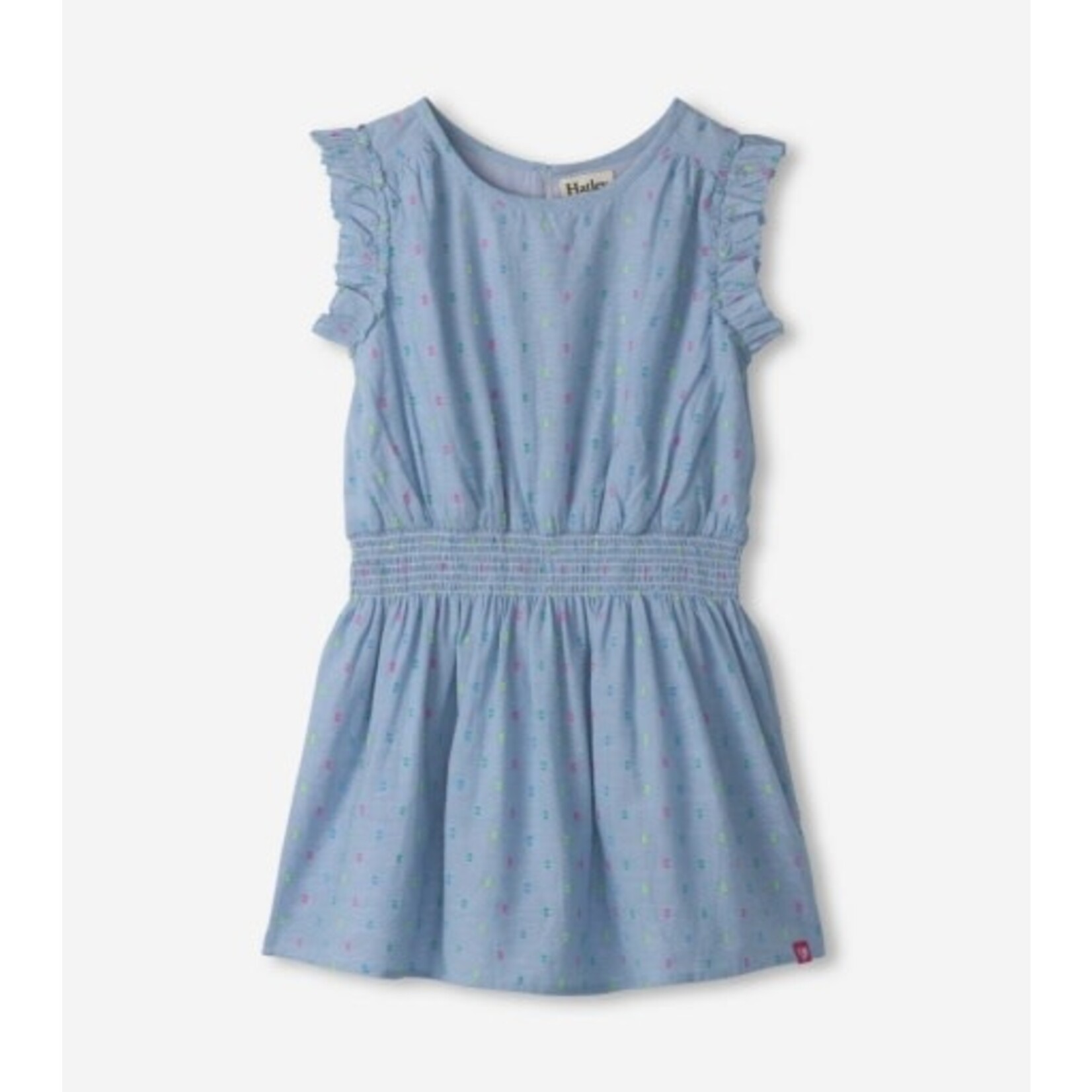 bright spot chambray woven play dress