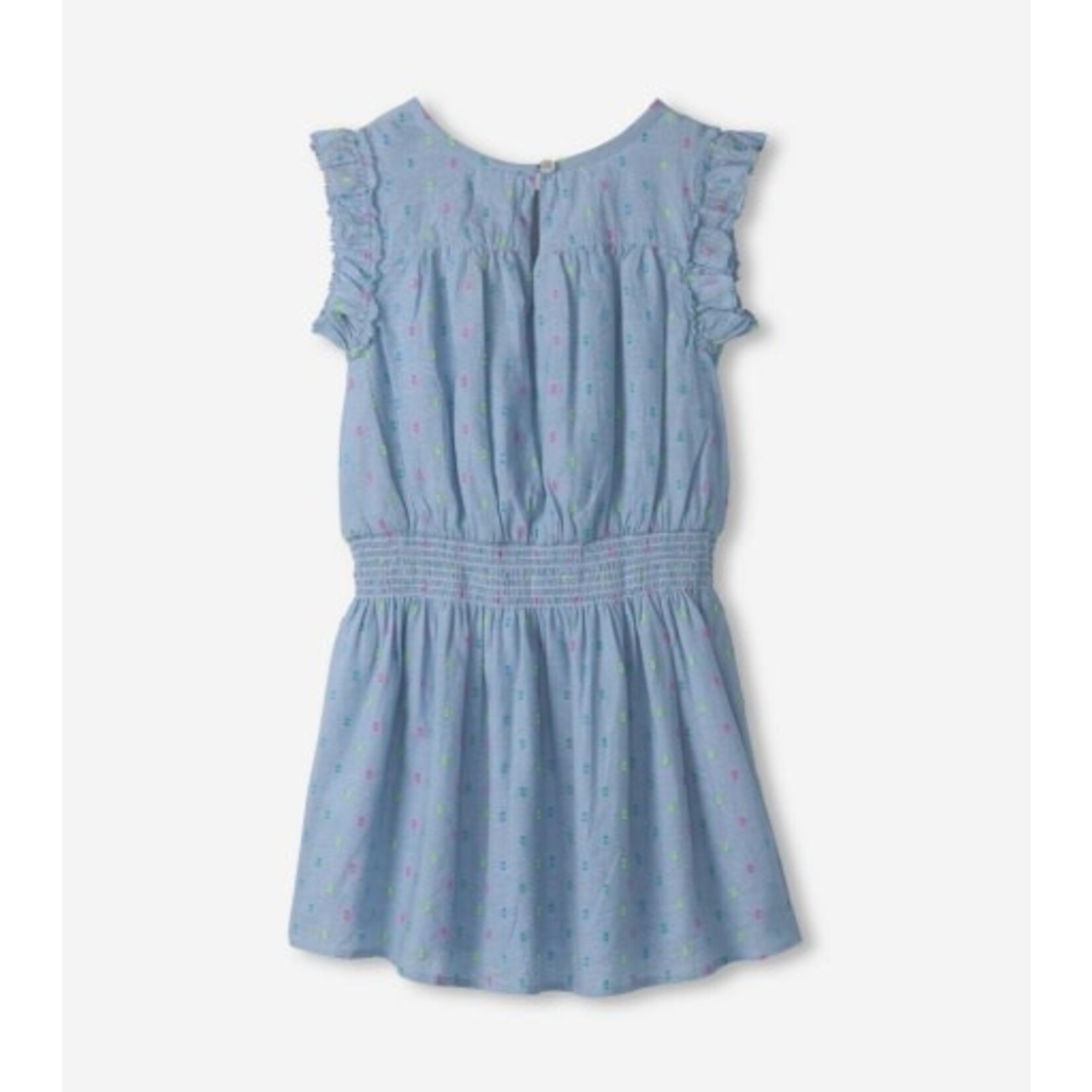 bright spot chambray woven play dress