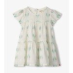 Hatley blue feather ikat woven dress