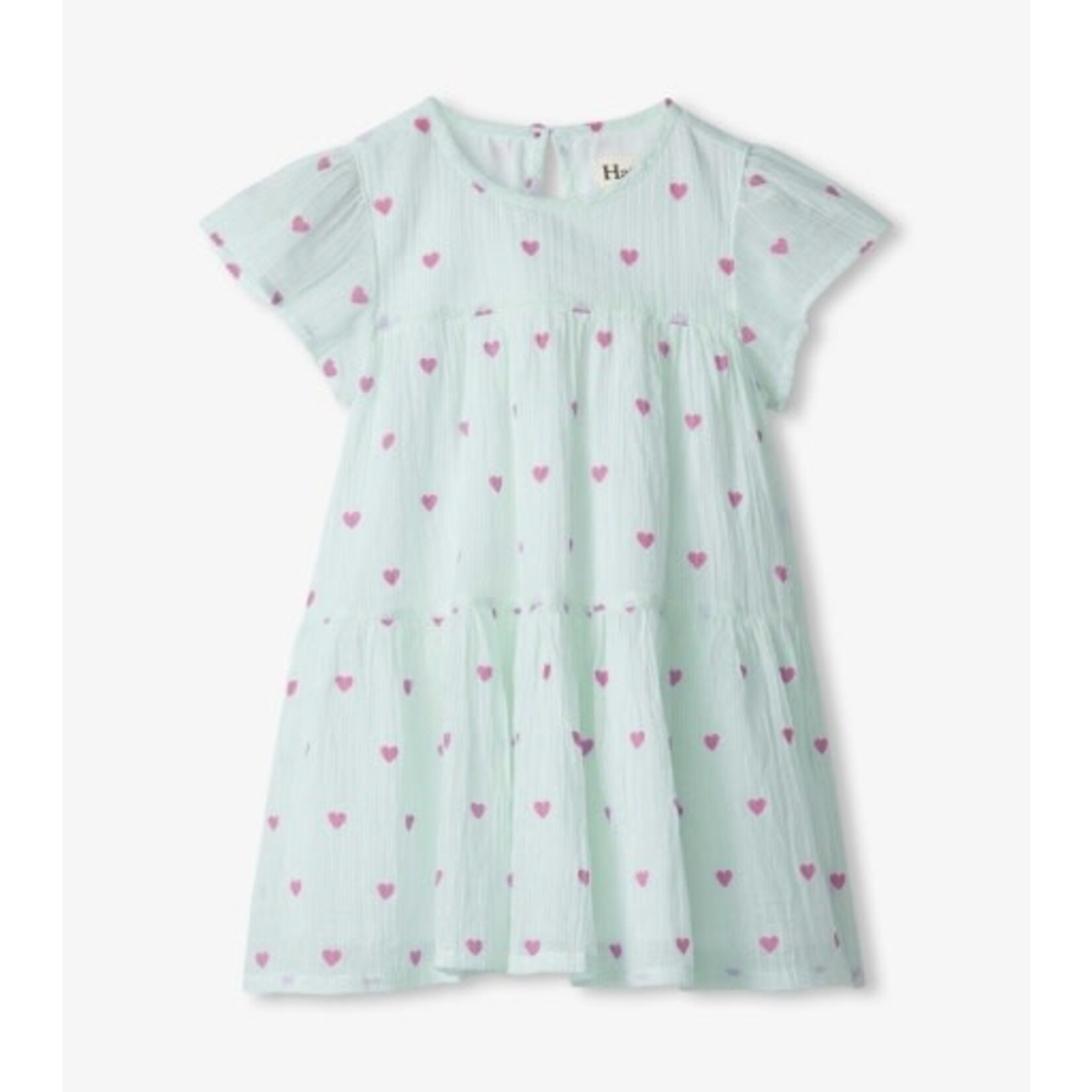 Hatley blue little hearts woven dress