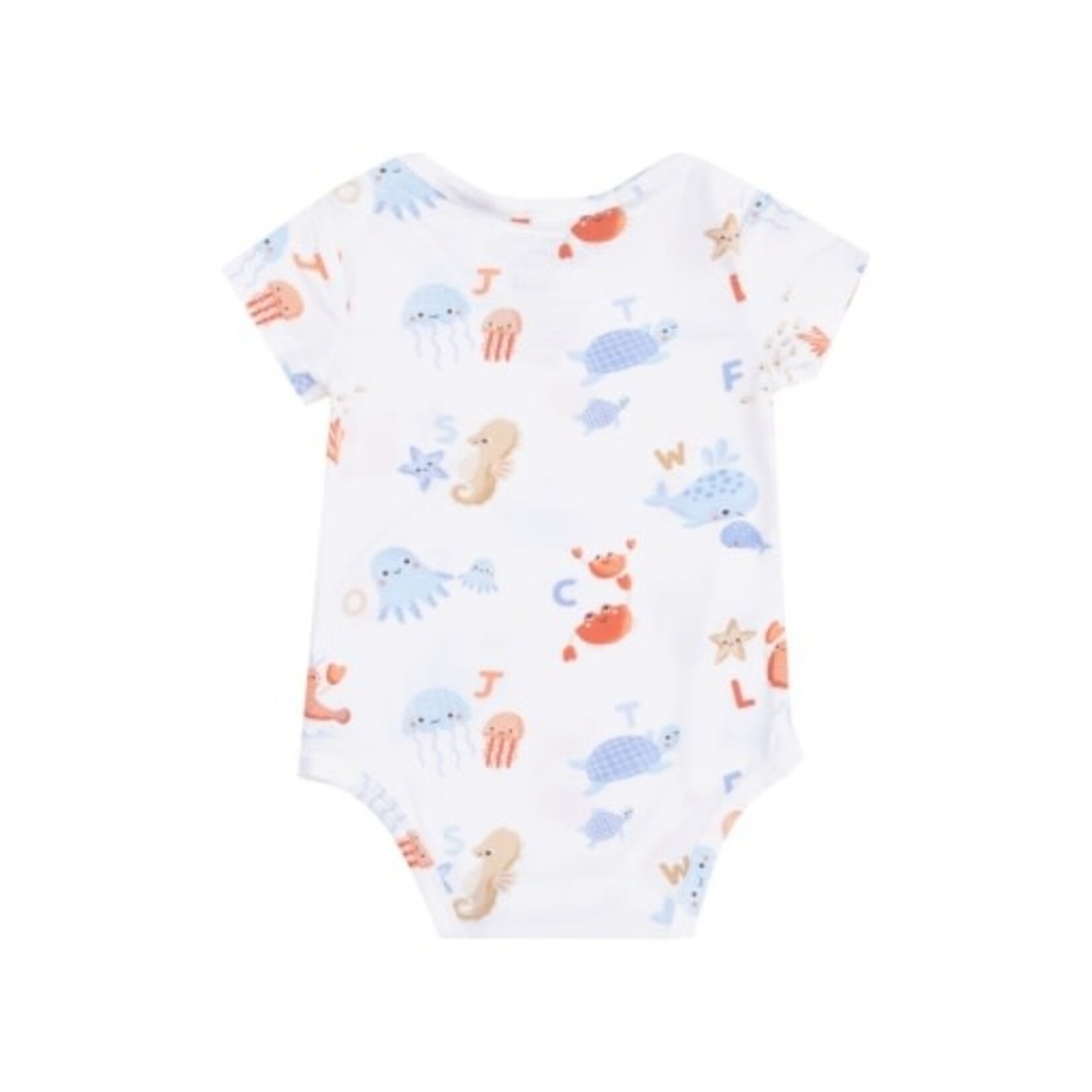Angel Dear Coastal Abcs S/S Bodysuit