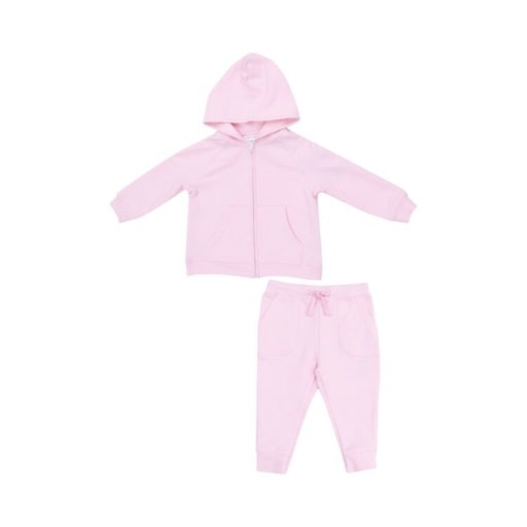 Angel Dear Pink French Terry Hoodie And Jogger