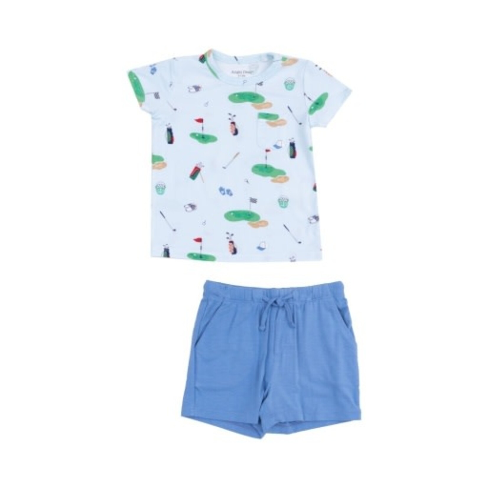 Angel Dear Golf Things Crew Neck Tee And Short