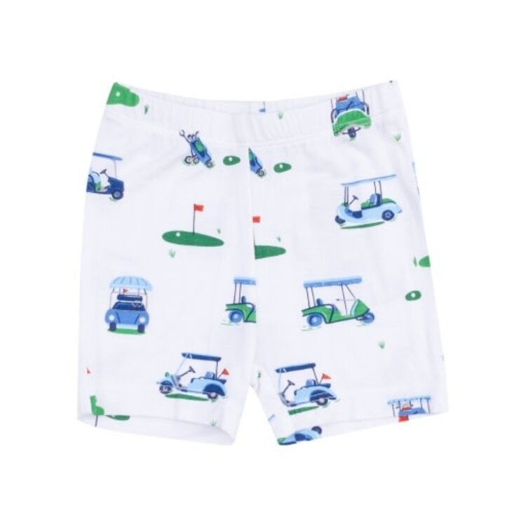 Angel Dear Vintage Golf Carts Blue Loungewear Short Set