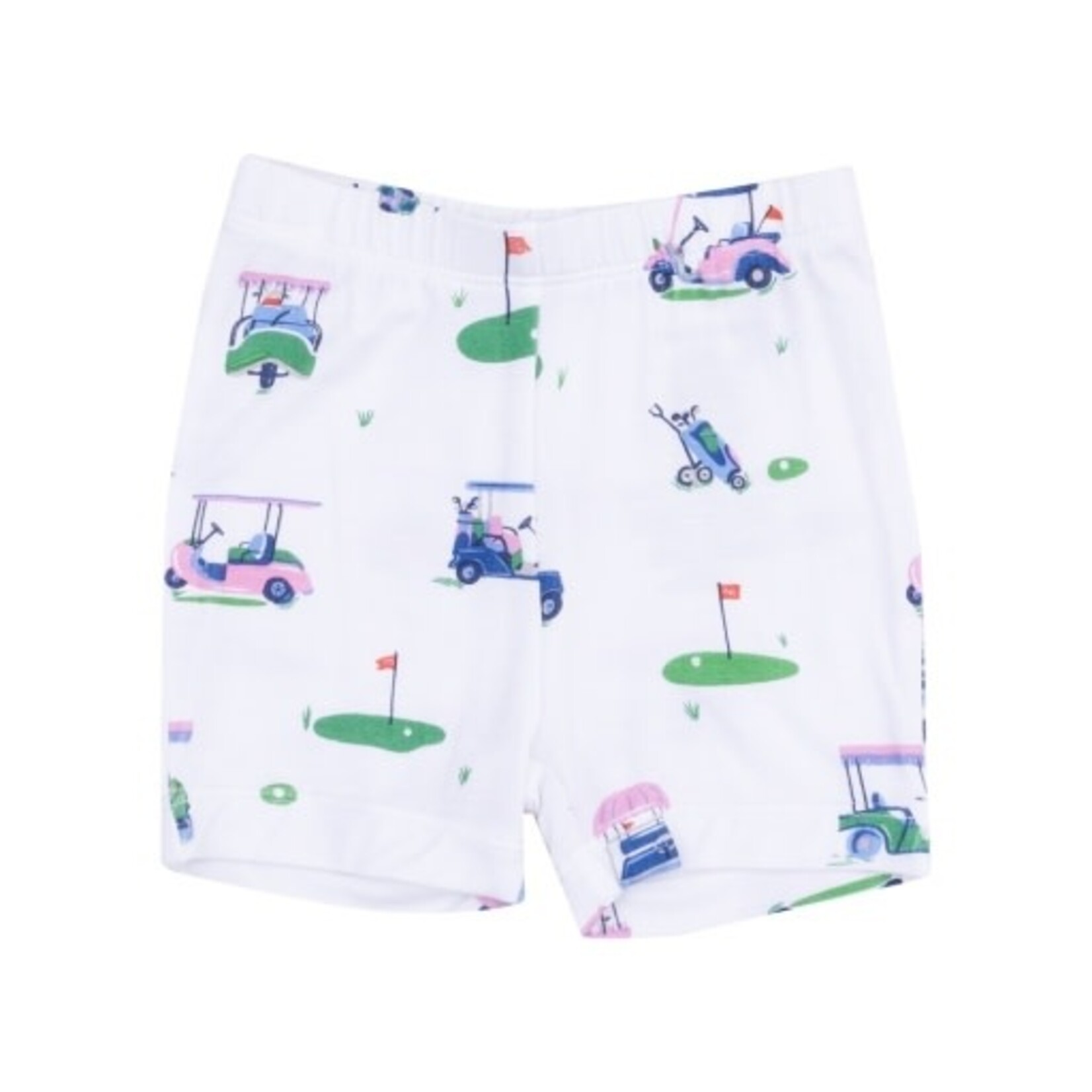 Angel Dear Vintage Golf Carts Pink Loungewear Short Set