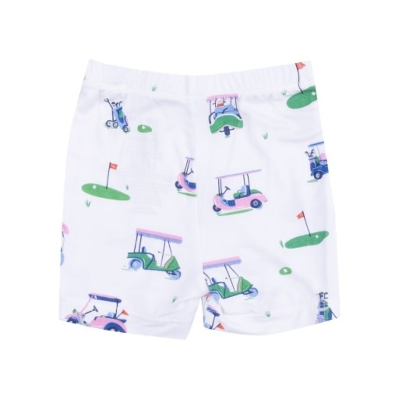 Angel Dear Vintage Golf Carts Pink Loungewear Short Set