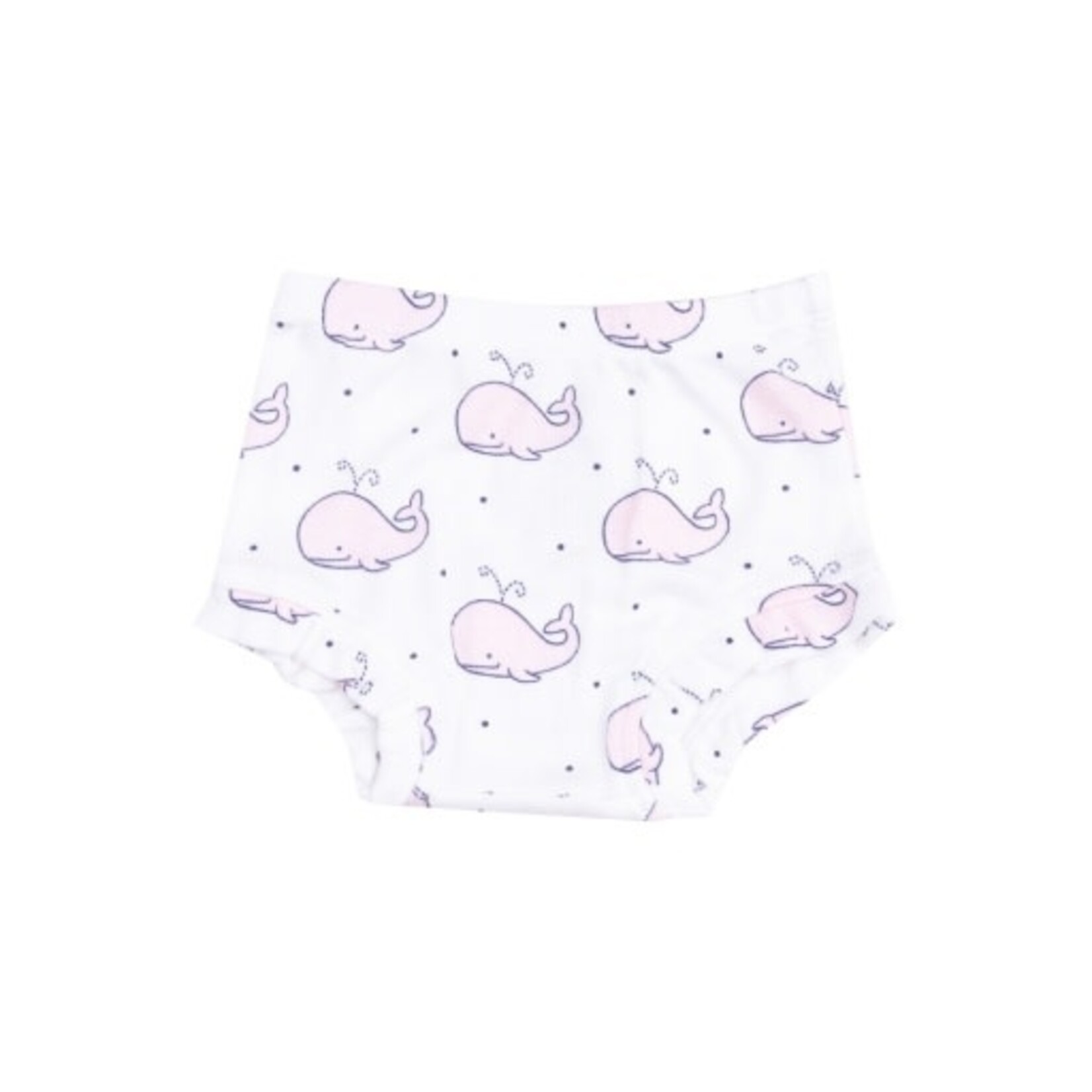 Angel Dear Bubbly Whale Pink Ribbed Peplum Tank & Ruffle Bloomer