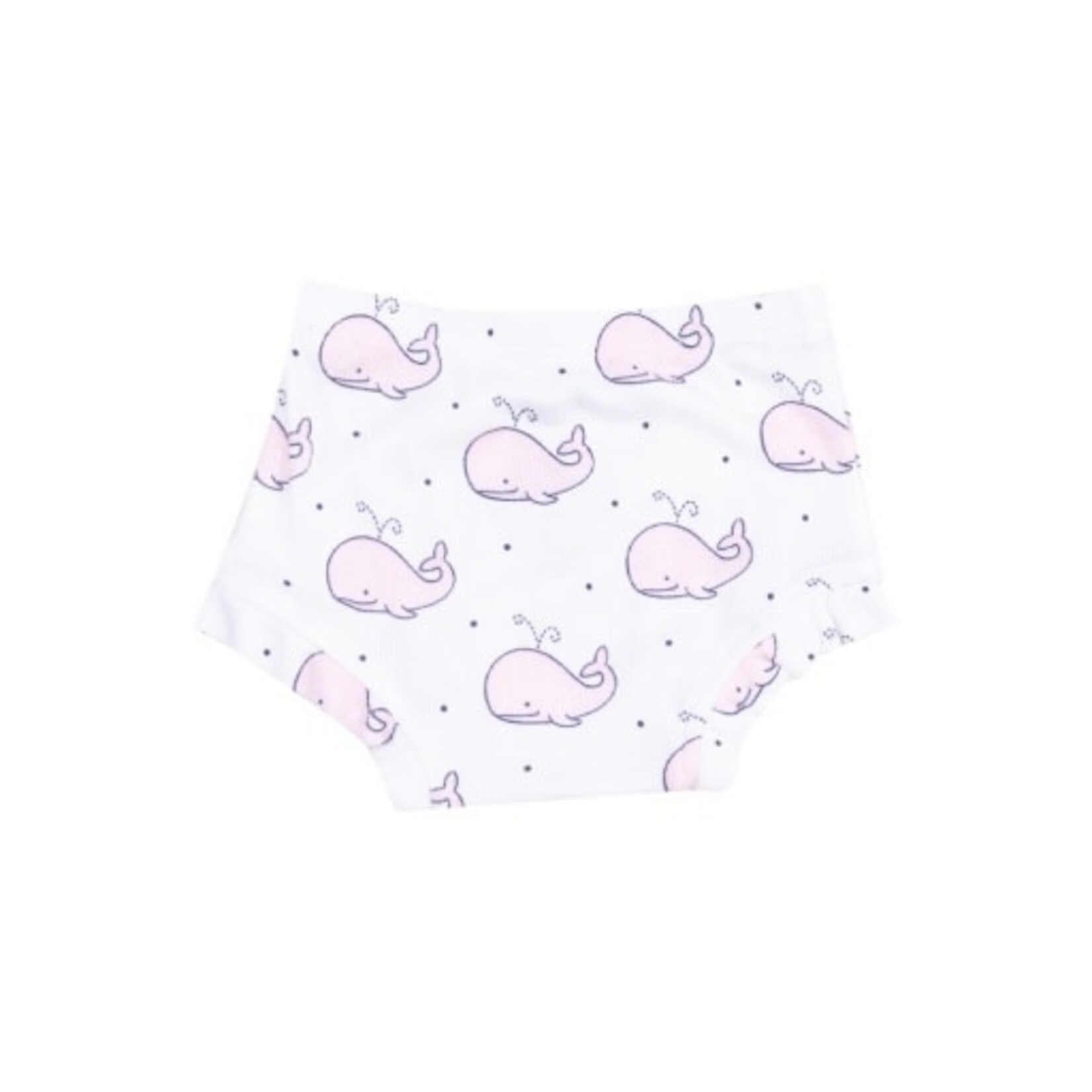 Angel Dear Bubbly Whale Pink Ribbed Peplum Tank & Ruffle Bloomer