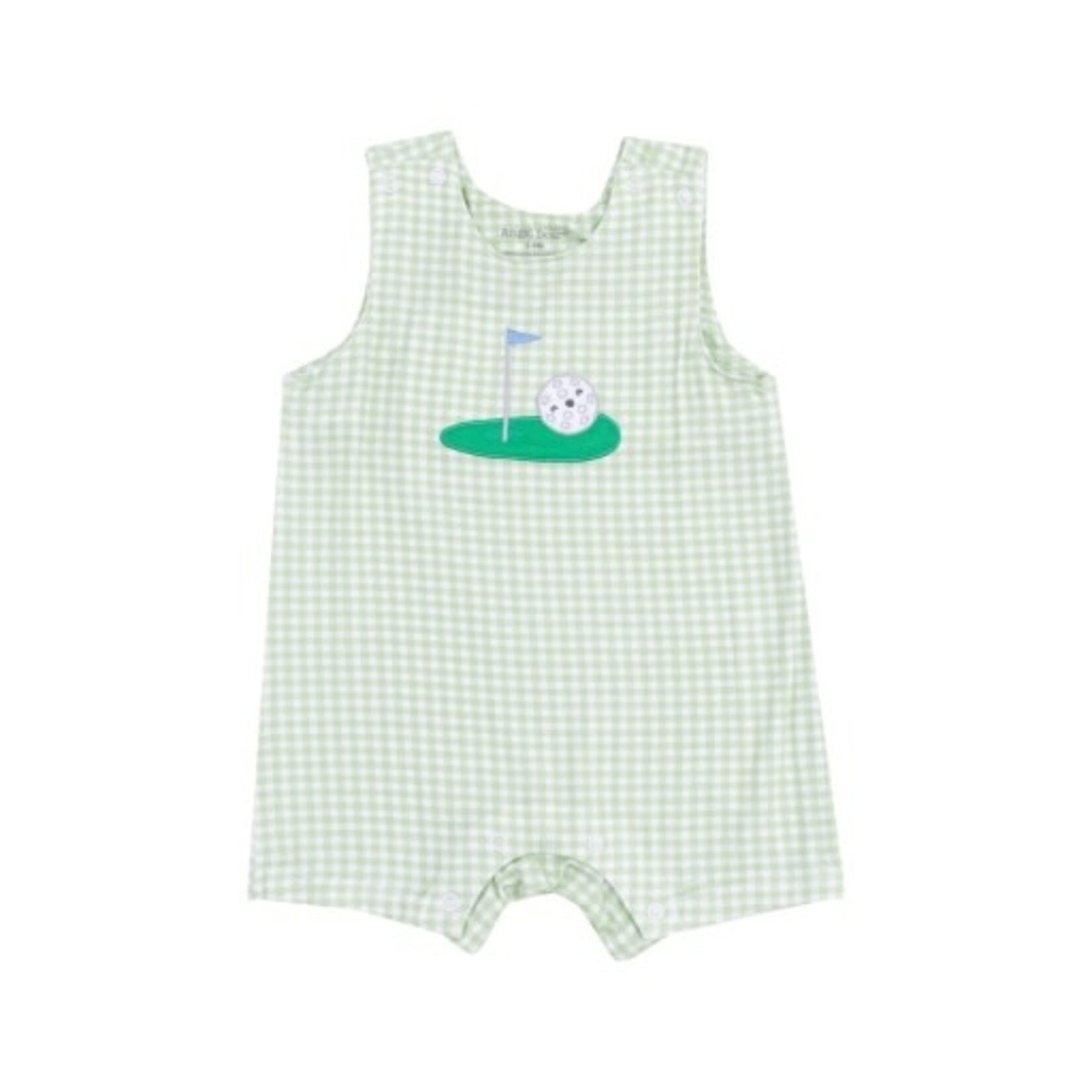 Angel Dear Golf Applique Sleeveless Shortie Romper With Applique