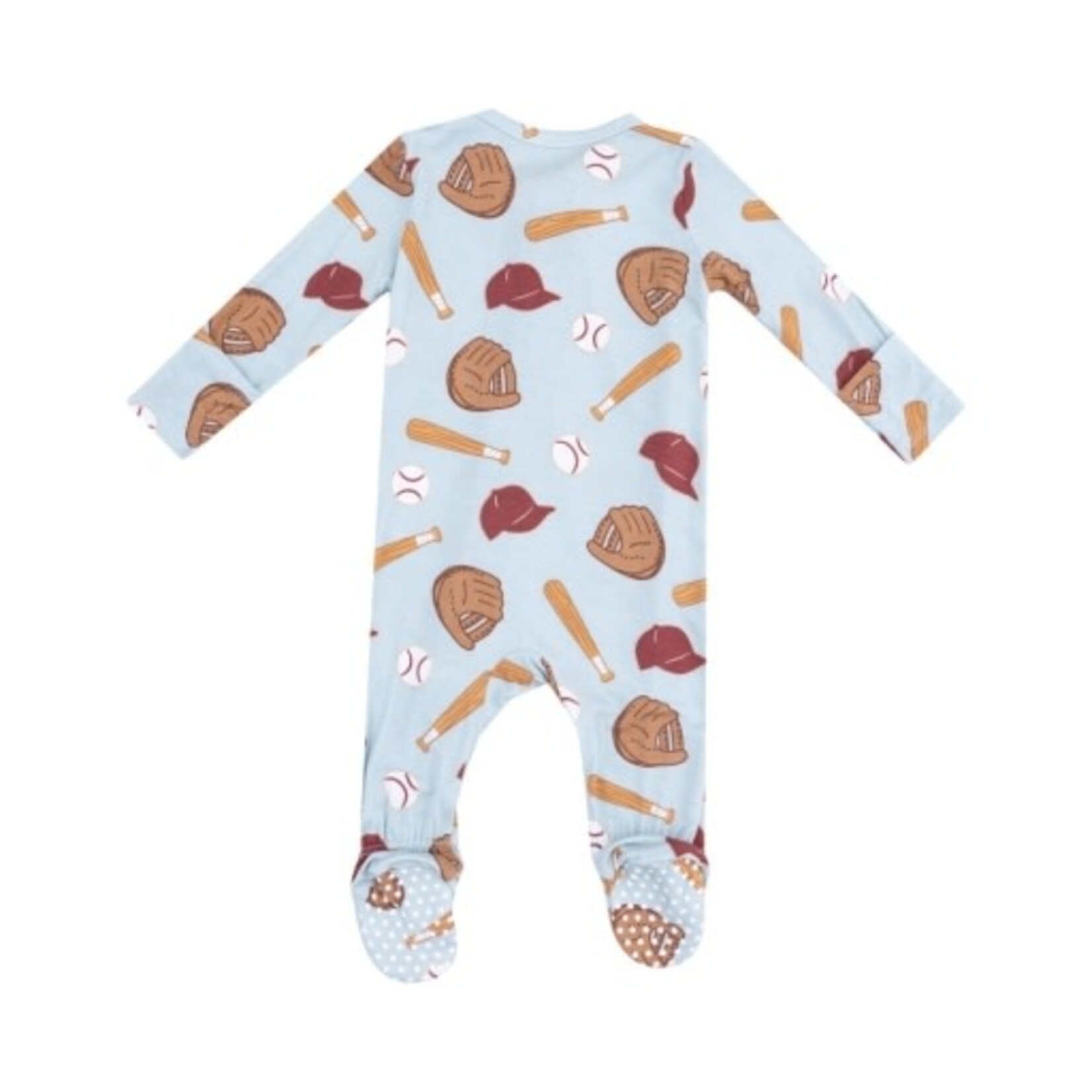 Angel Dear Baseball 2 Way Zipper Footie
