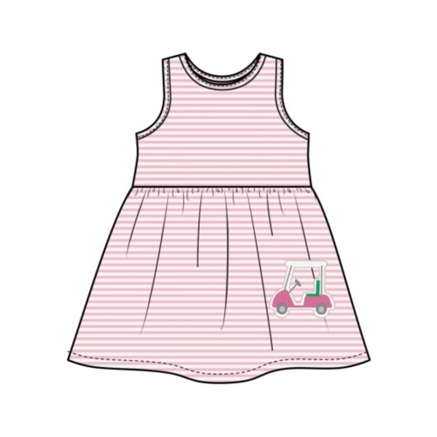 Angel Dear Golf Pink Mini Applique Tank Dress and Bloomer w/ Applique