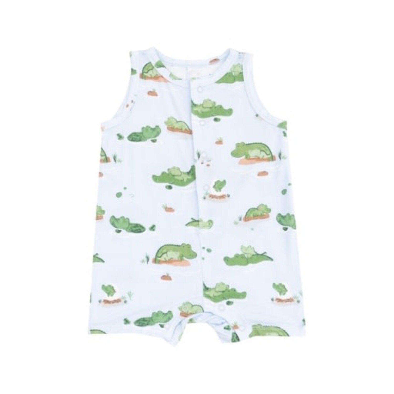 Angel Dear Alligator Bl Sl Shortie Romper