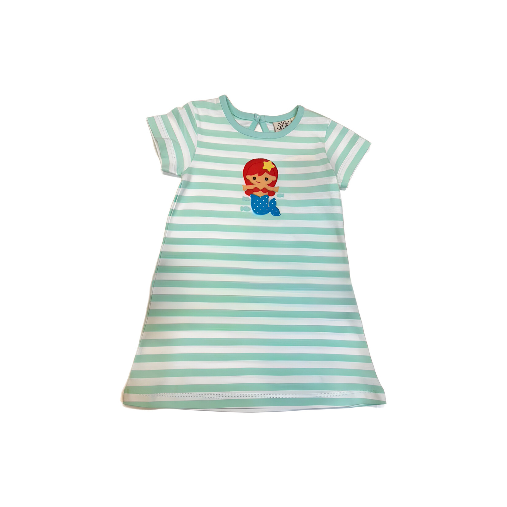 Luigi Kids Mermaid Stripe A-Line Dress