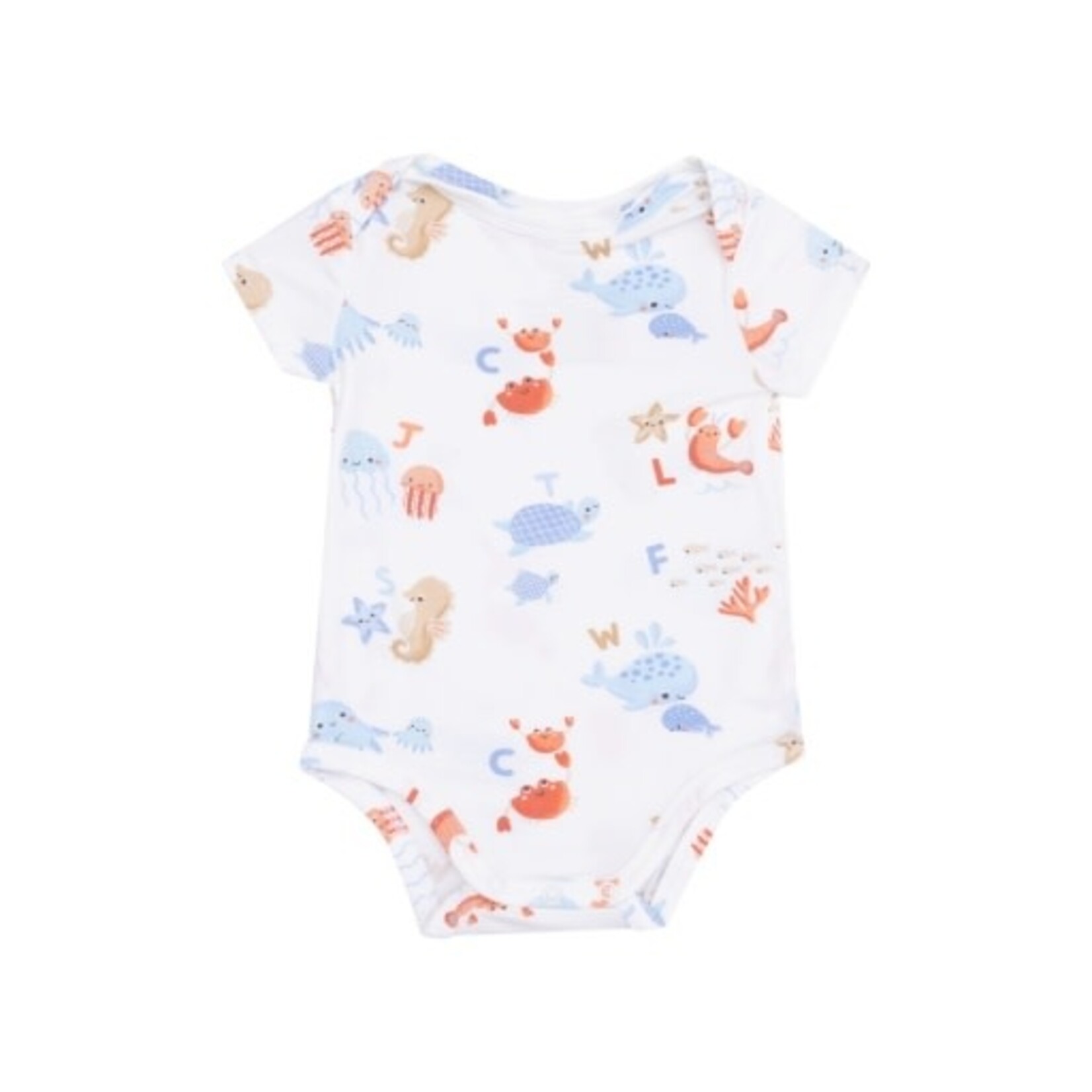 Angel Dear Coastal Abcs S/S Bodysuit