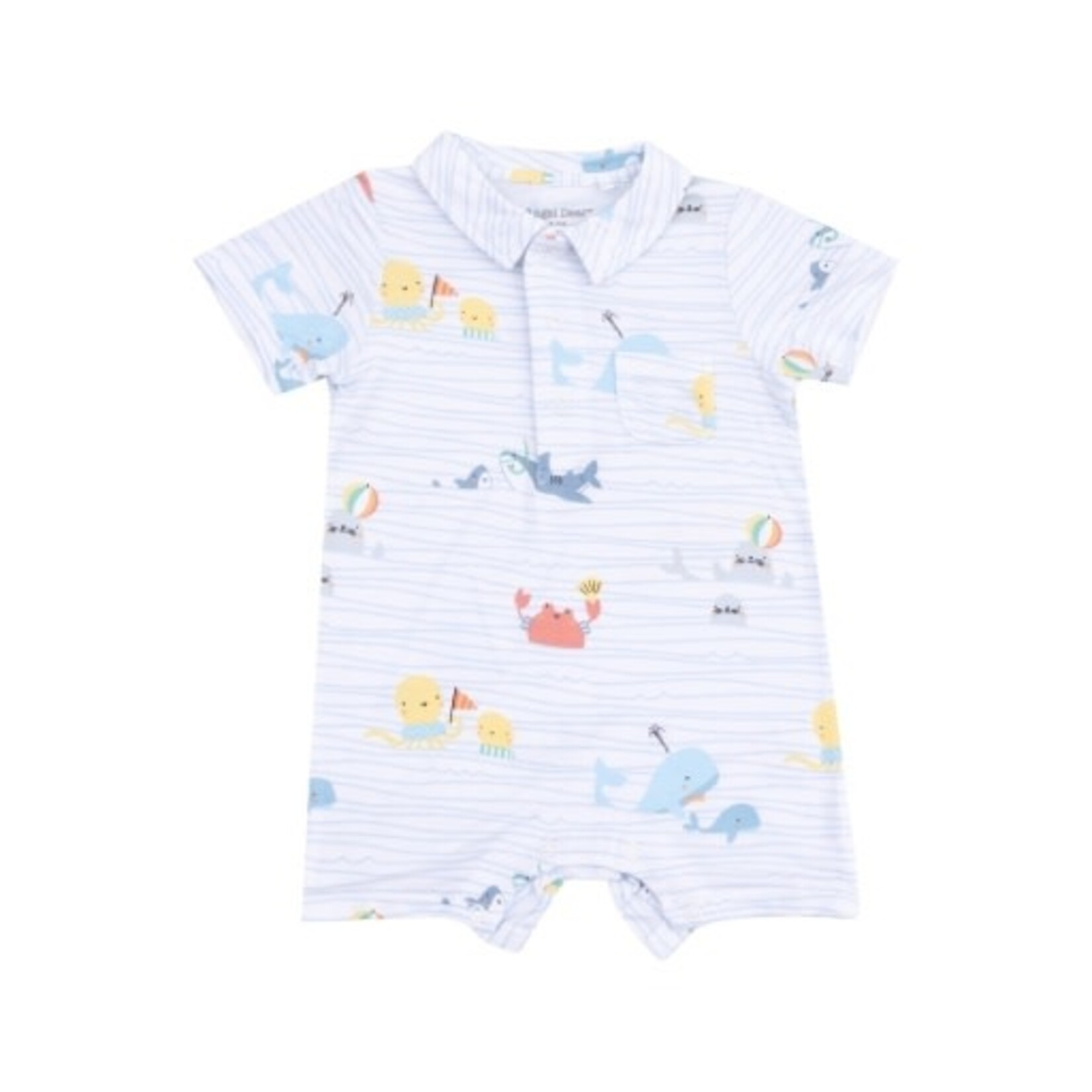 Angel Dear Sea Stripes Polo Shortie