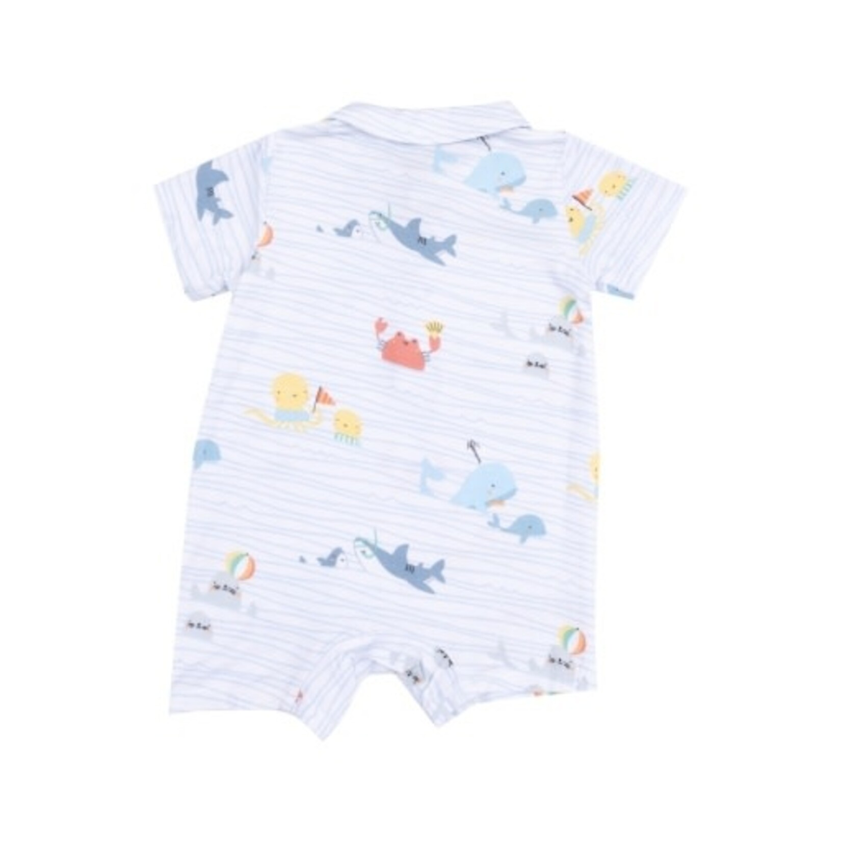 Angel Dear Sea Stripes Polo Shortie
