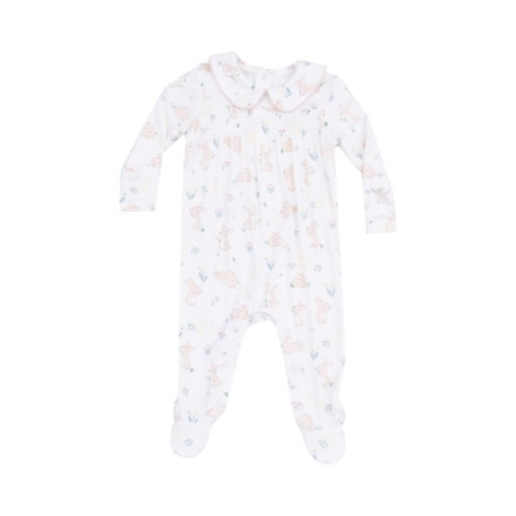 Angel Dear Bunny and Duck Smocked Peter Pan Footie