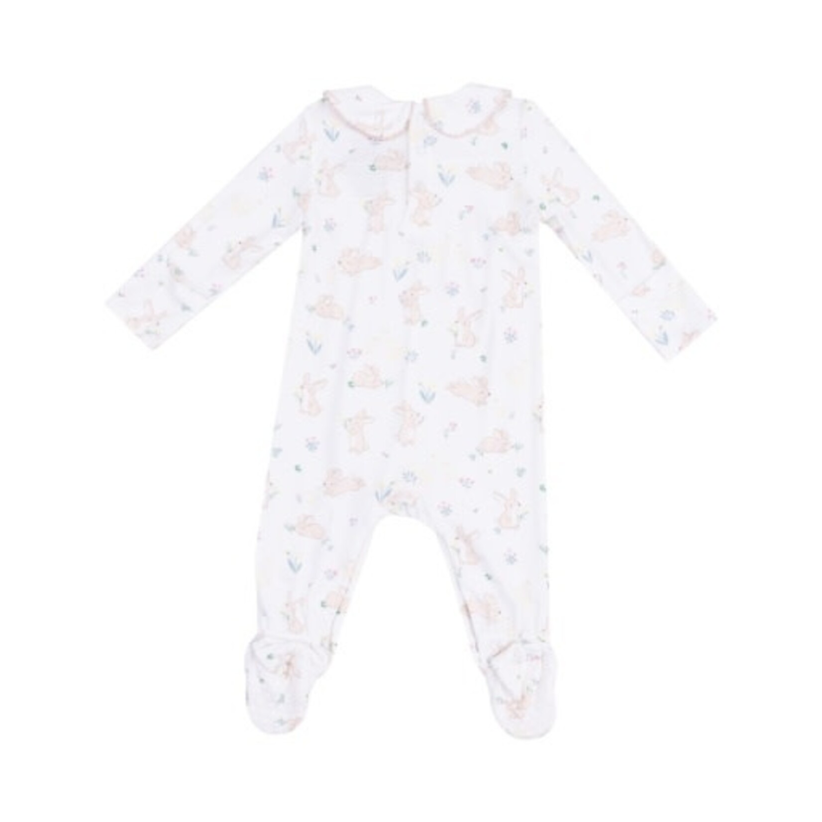 Angel Dear Bunny and Duck Smocked Peter Pan Footie