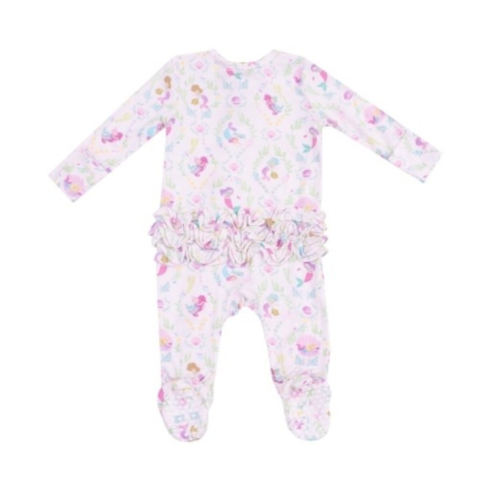 Angel Dear Mermaids 2 Way Zipper Ruffle Back Footie