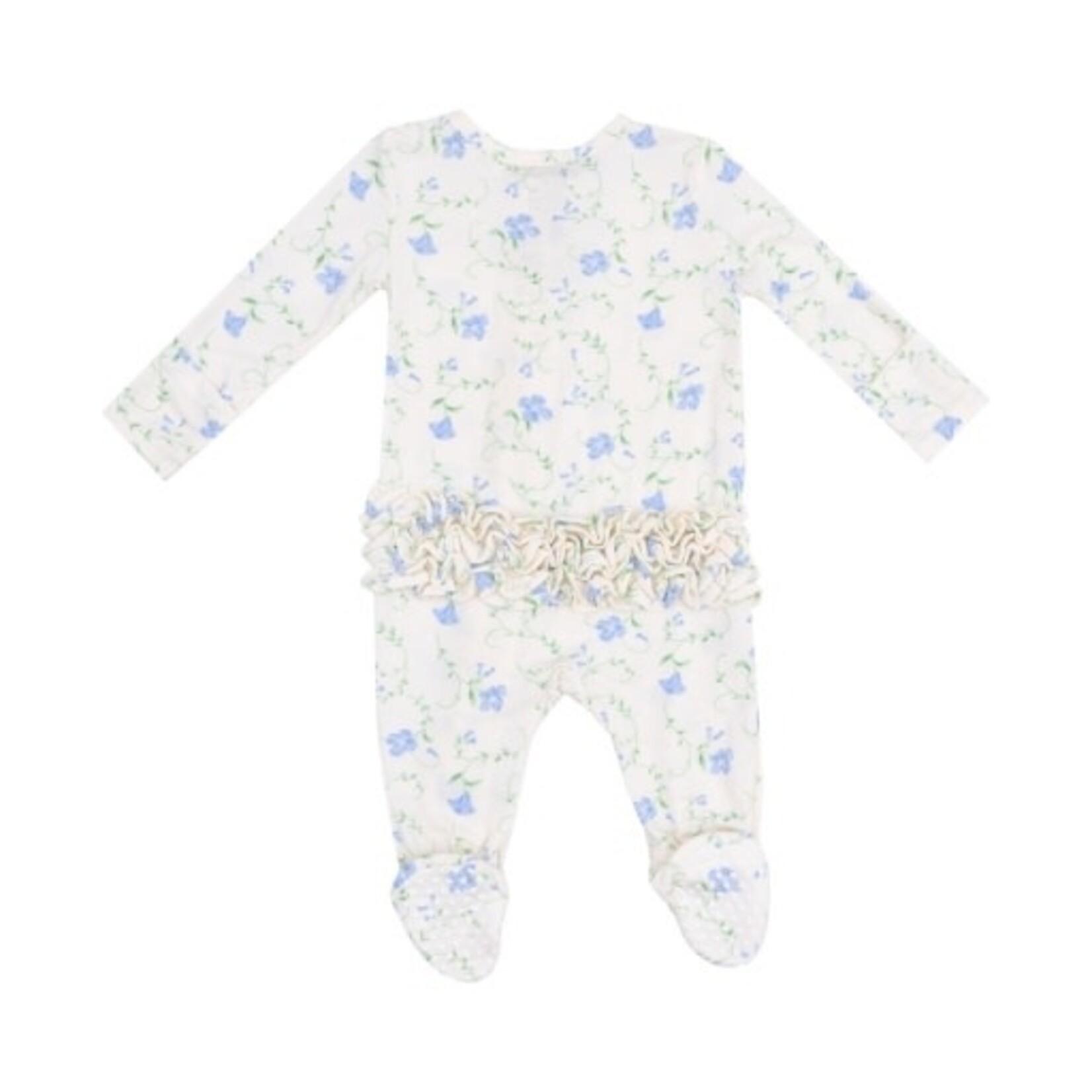 Angel Dear Sweet Vines 2 Way Ruffle Zipper Footie