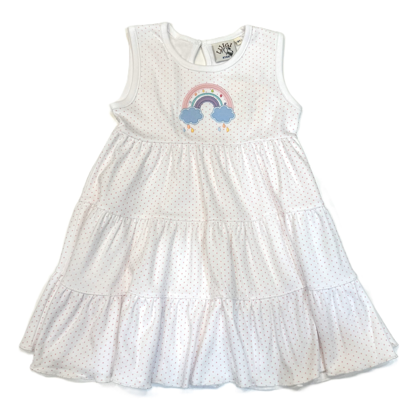 Luigi Kids Rainbow Tiered Dress