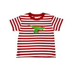 Luigi Kids Red Stripe T-Rex SS Shirt