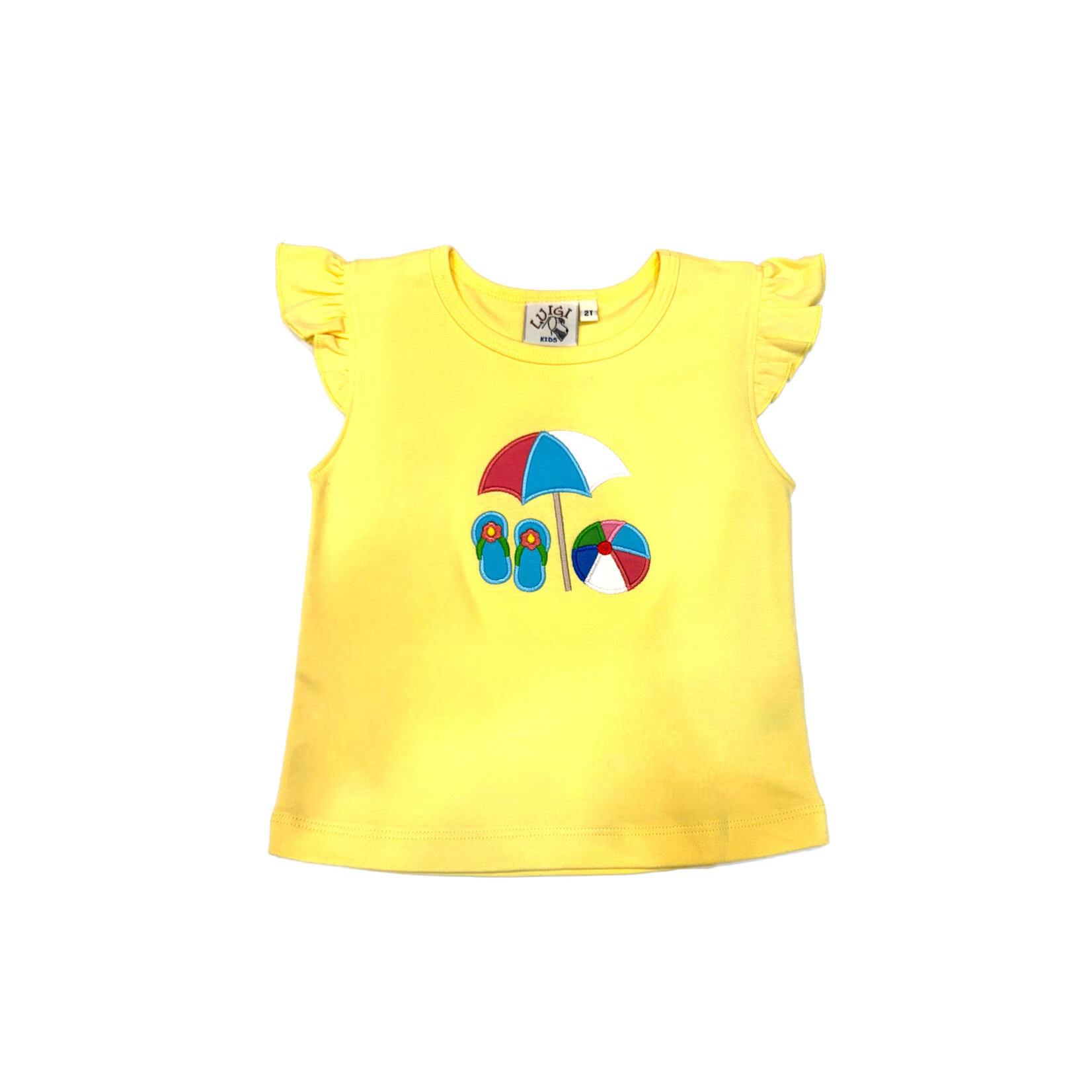 Luigi Kids Yellow Beach Umbrella Tee