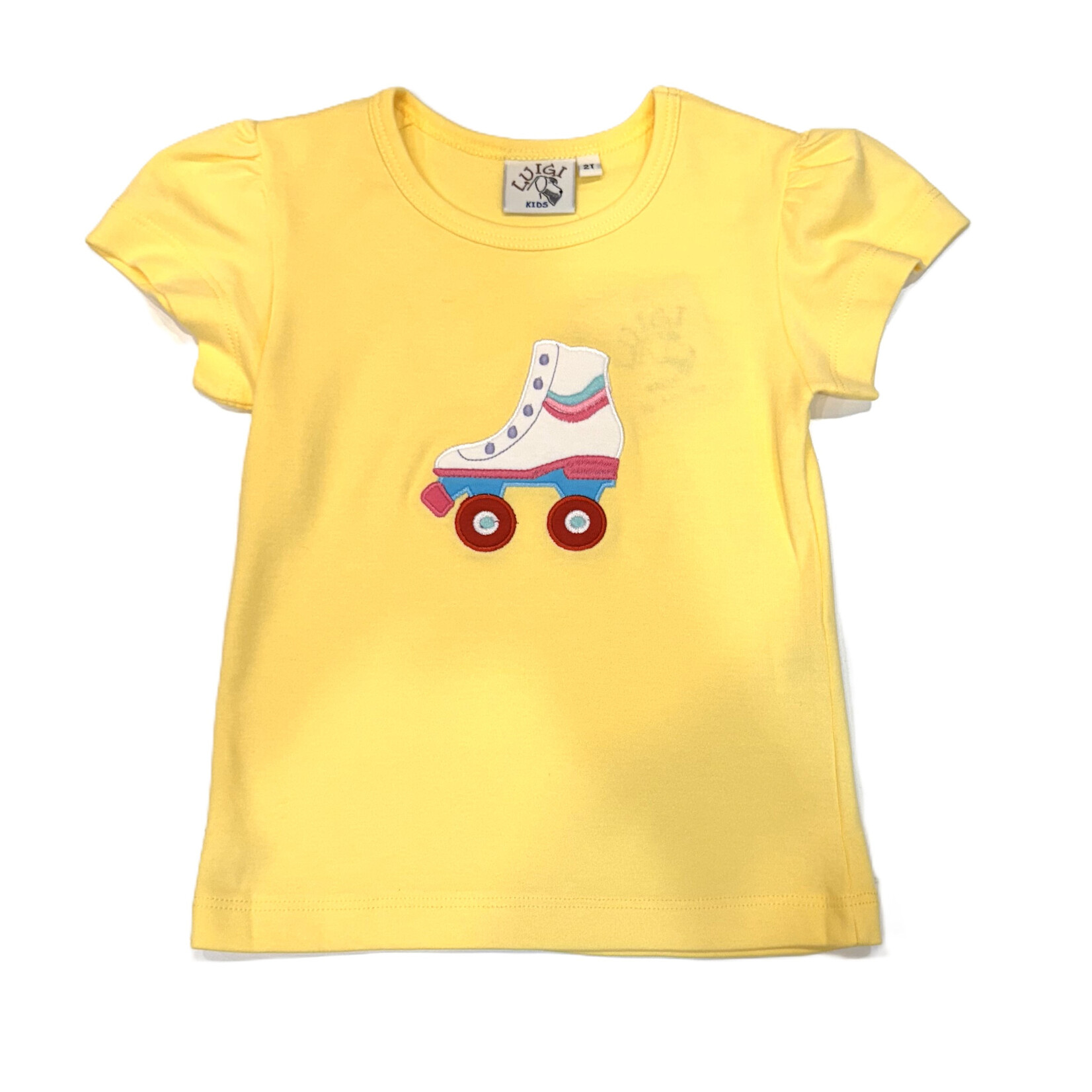 Luigi Kids Yellow Roller Skate Tee