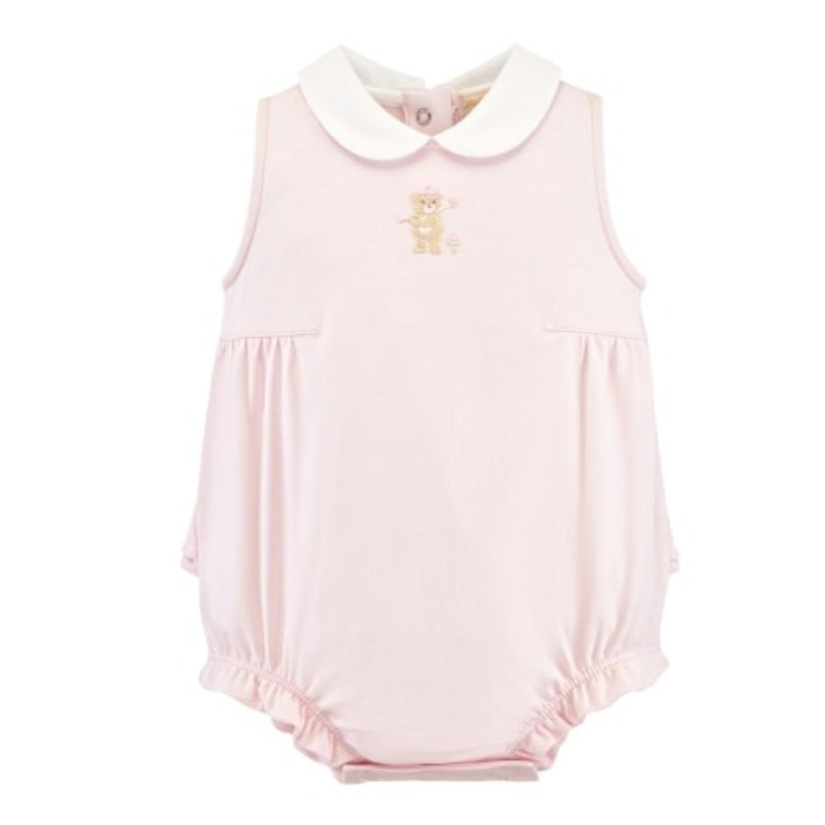 Baby Club Chic Pink Bear Emb Bubble