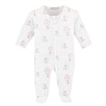Baby Club Chic Pink Air Balloons Zip Footie