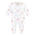 Baby Club Chic Pink Noah's Ark Zip Footie