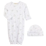 Baby Club Chic Pink Counting Sheep Gown/Hat Set