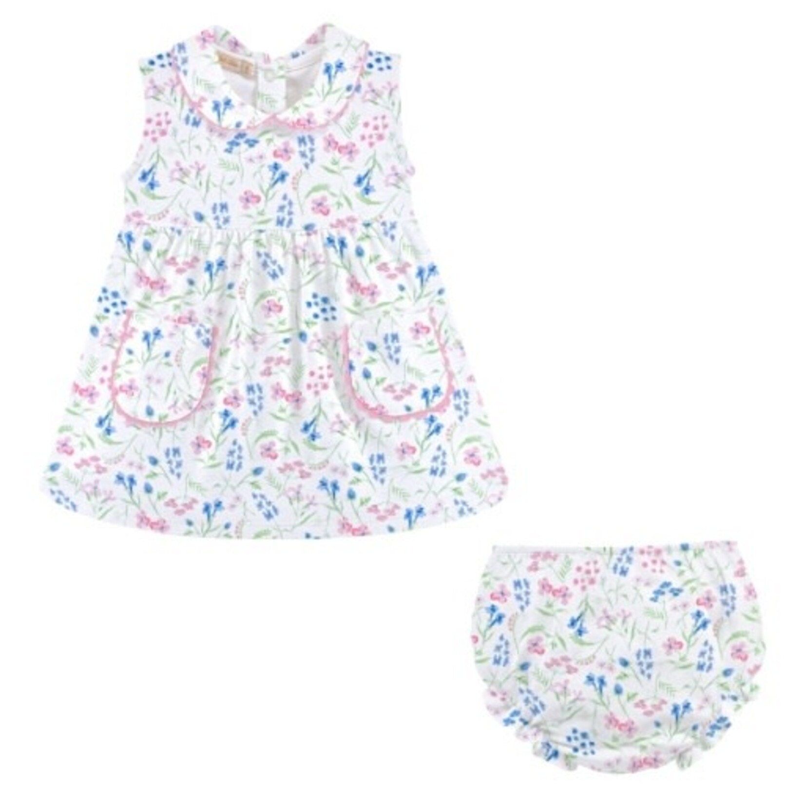 Baby Club Chic Floral Collar and Pocket Dress