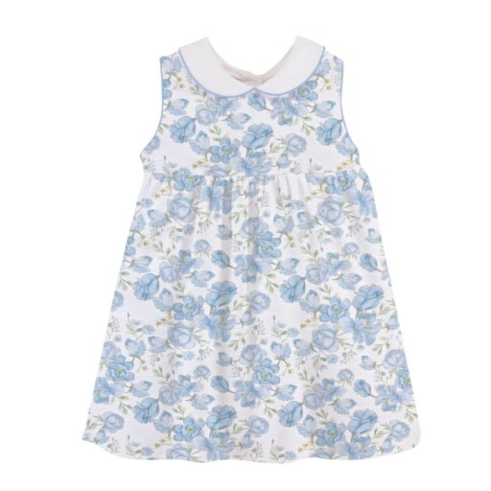 Baby Club Chic Blue Floral Collar Dress