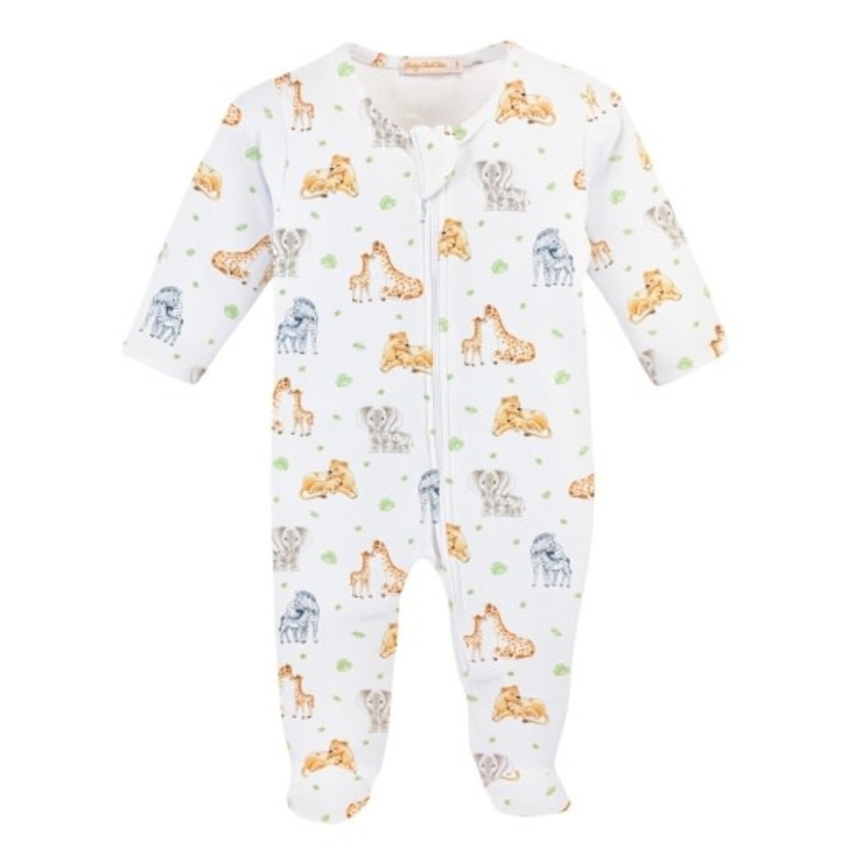Baby Club Chic Jungle Print Zip Footie