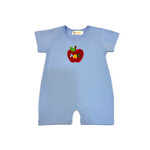 Luigi Kids Blue ABC Apple Romper