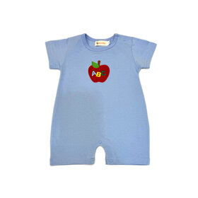 Luigi Kids Blue ABC Apple Romper