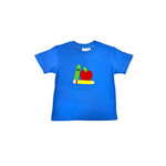 Luigi Kids Blue Apple, Crayon & Pencil SS Shirt