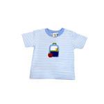 Luigi Kids Blue Stripe Backpack w/Supplies SS Shirt