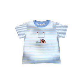 Luigi Kids Blue Stripe Red Goalpost SS Shirt