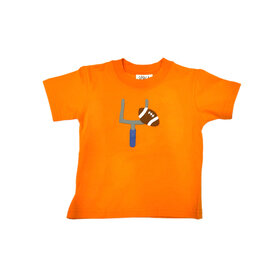 Luigi Kids Orange Goal Post SS Shirt