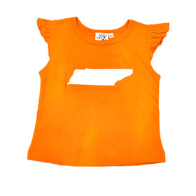 Luigi Kids Orange TN State Flutter Slv Tee