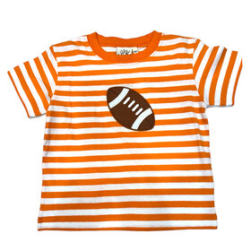 Luigi Kids Orange Stripe Football SS Shirt