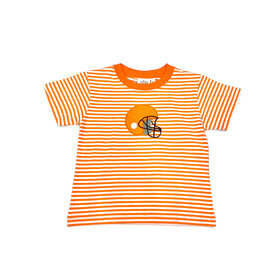 Luigi Kids Orange Stripe Helmet SS Shirt