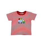 Luigi Kids Red Stripe Dump Truck w/Apple SS Shirt