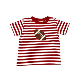 Luigi Kids Red Stripe Football SS Shirt