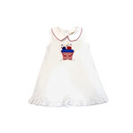 Luigi Kids Sparklers In A Bucket PP Collar Dress