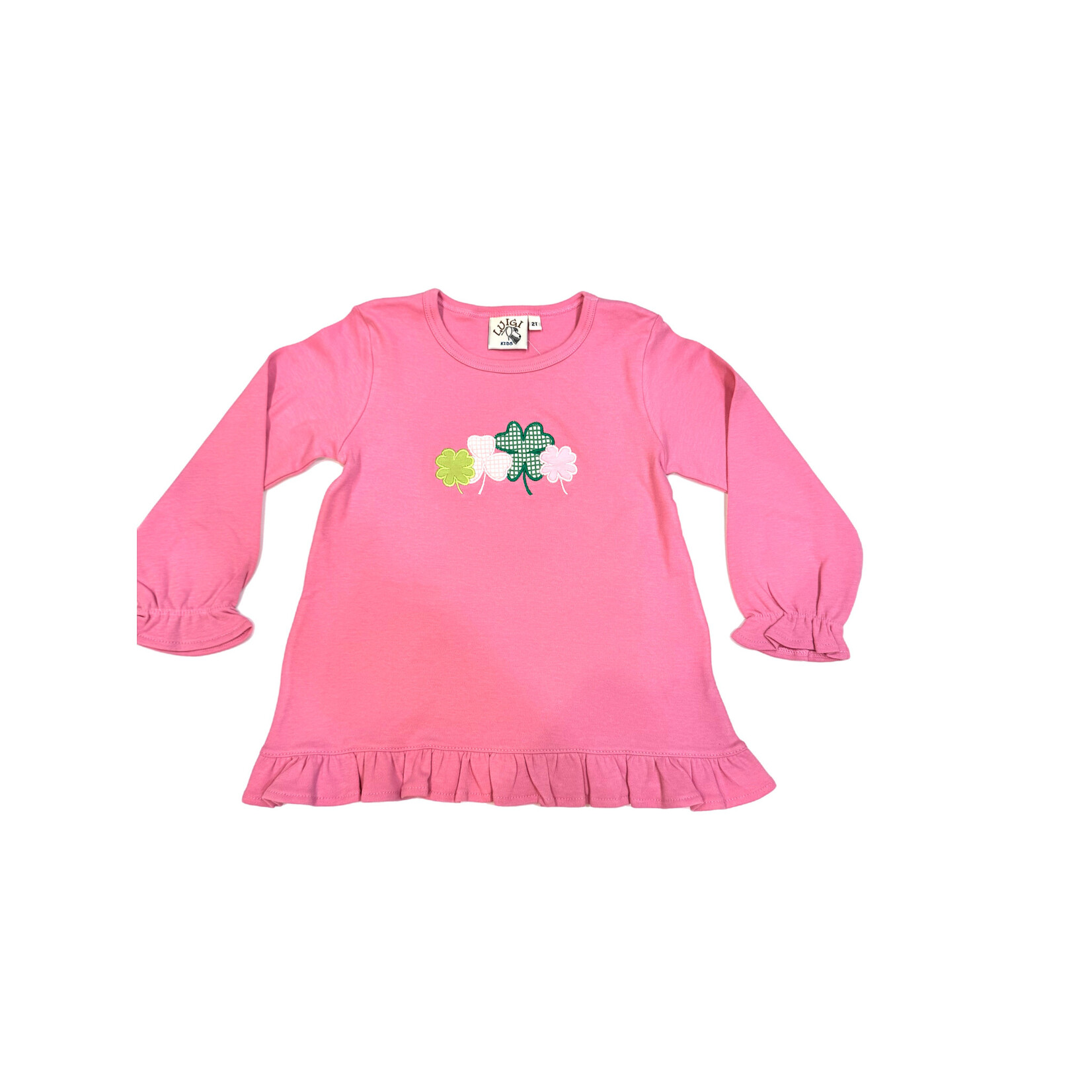 Luigi Kids Shamrock Pink Swing Top