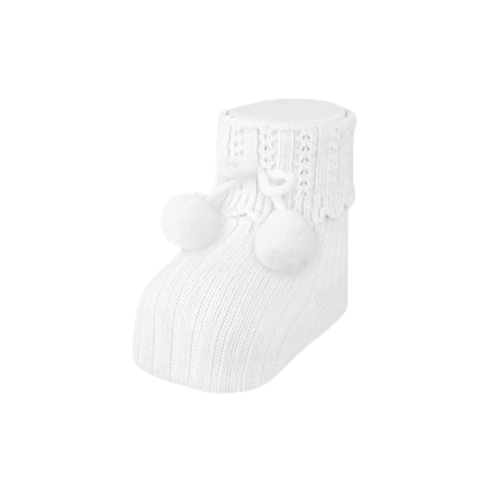 Carlomagno NB Pompom Cotton Socks