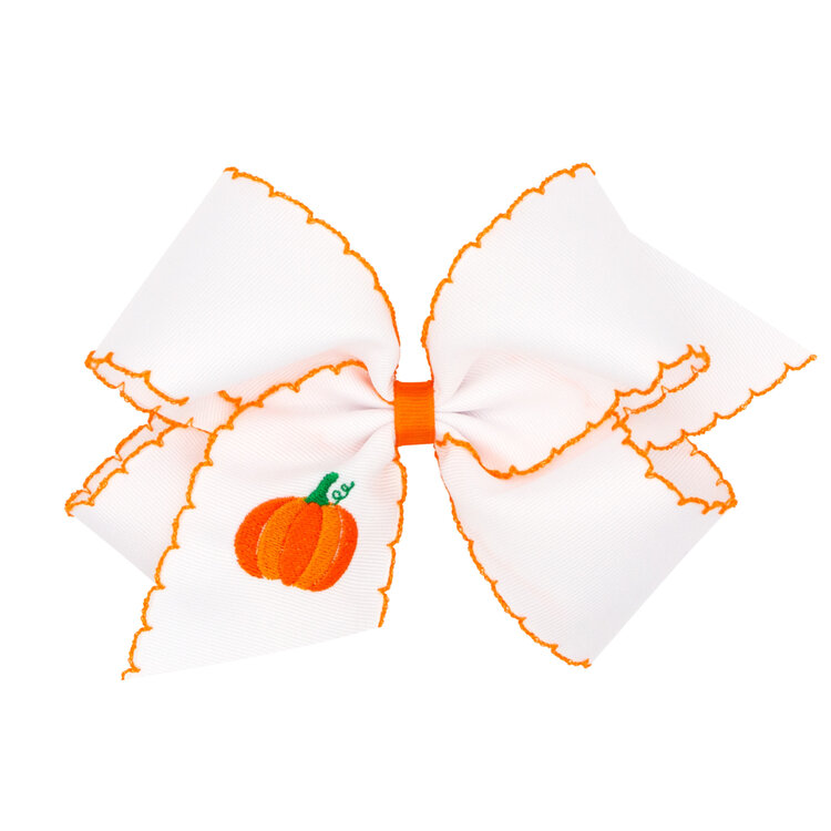 Wee Ones Halloween Moonstitch Emb Bow